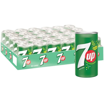 7up Carbonated Soft Drink Cans - (30x150ml)