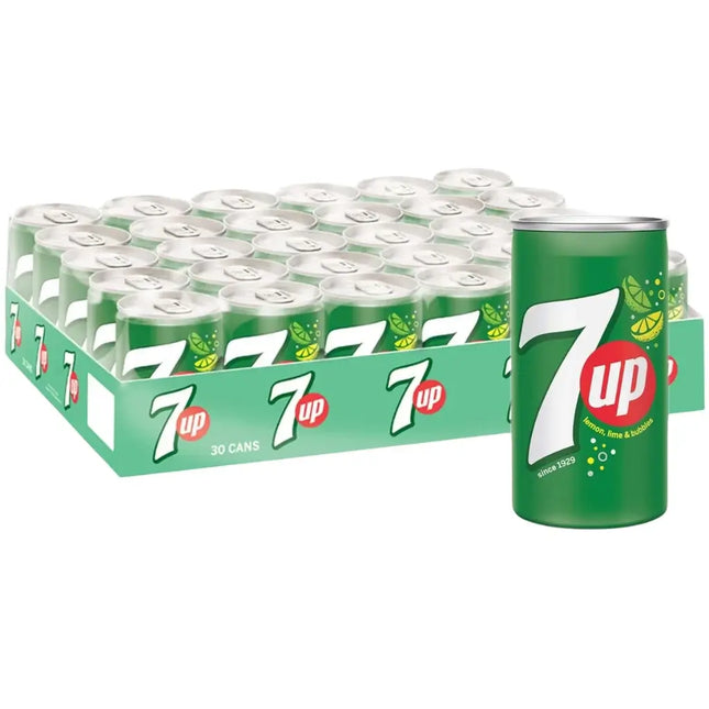 7up Carbonated Soft Drink Cans - (30x150ml)