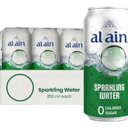Al Ain Sparkling Water Cans - (24x250ml)