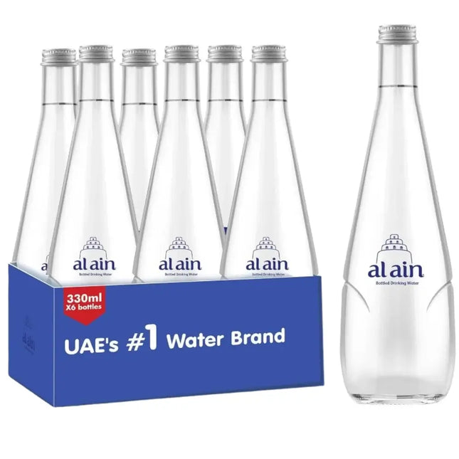 Al Ain Still Water Glass Bottles - (24x330ml)