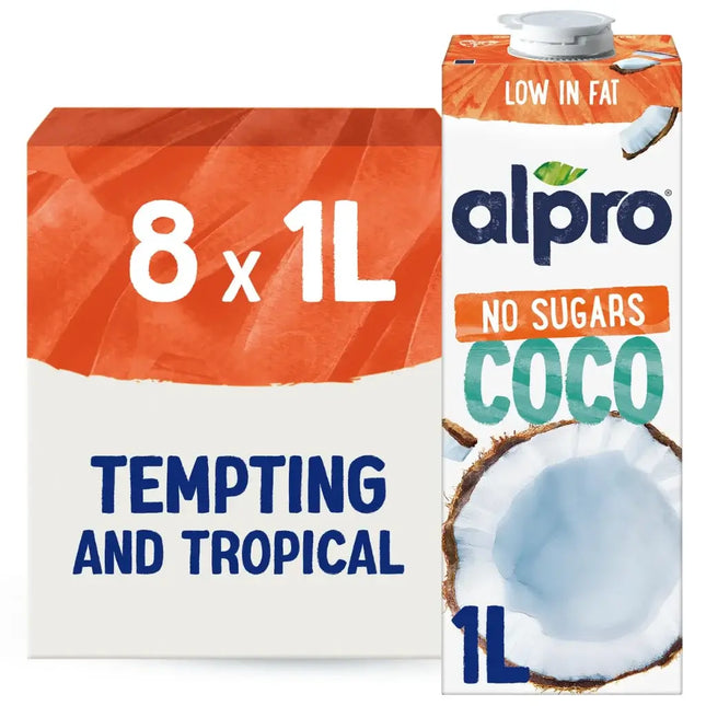 Alpro Coconut No Sugars Drink - (8x1L)