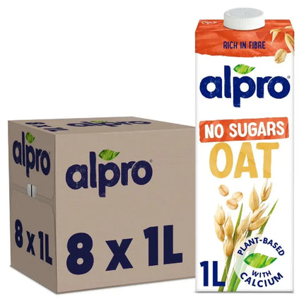 Alpro Oat No Sugars Drink - (8x1L)