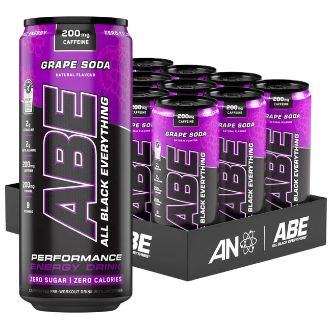 Applied Nutrition ABE Grape Soda Pre Workout Energy Cans - (12x330ml)
