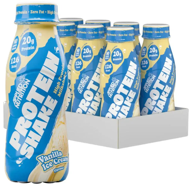 Applied Nutrition Vanilla Ice Cream High Protein Shake - (8x330ml)