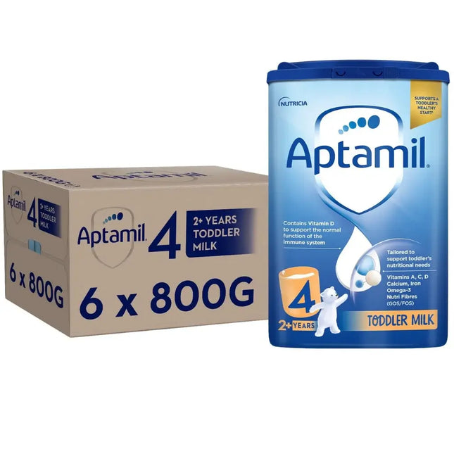 Aptamil 4 Toddler Baby Milk Powder Formula (2+ Years) - (6x800g)
