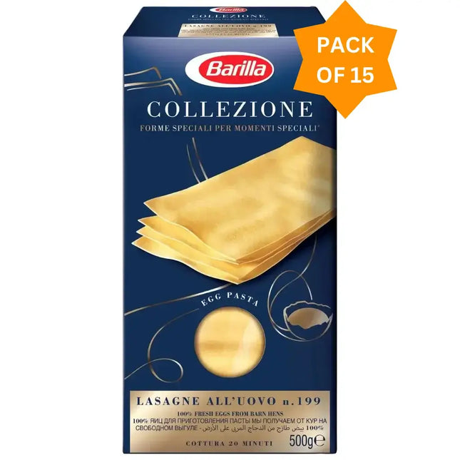 Barilla Egg Lasagna Pasta - (15x500g)