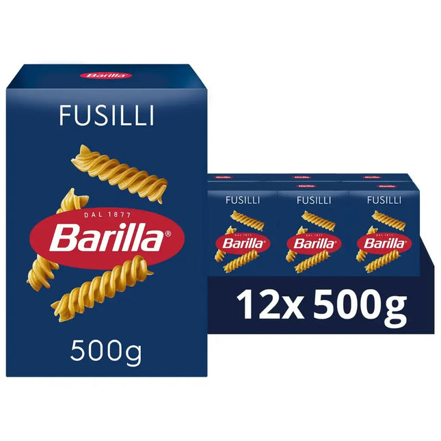 Barilla Fusilli Pasta - (12x500g)