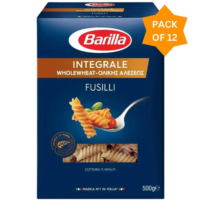 Barilla Integral Whole Wheat Fusilli Pasta - (12x500g)