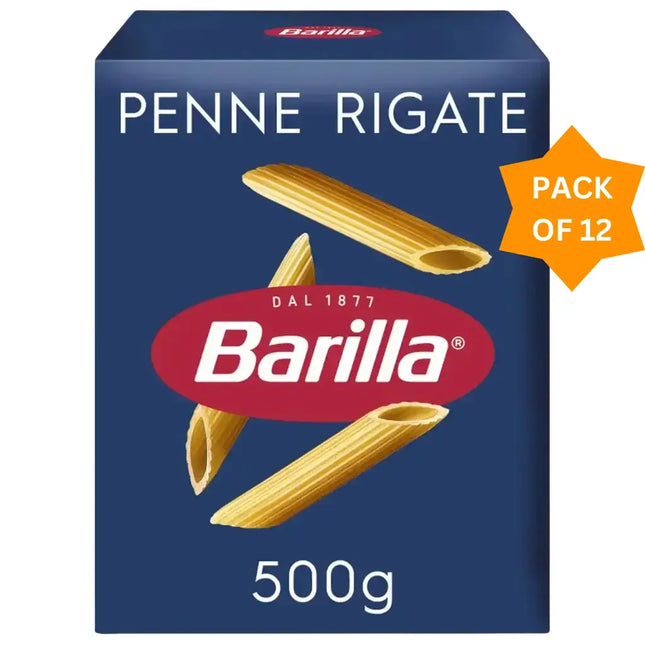 Barilla Penne Rigate Pasta - (12x500g)