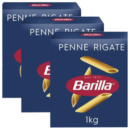 Barilla Penne Rigate Pasta - (3x1kg)