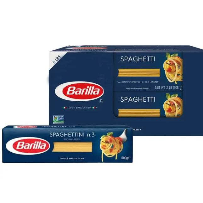 Barilla Spaghettini No.3 Pasta - (24x500g)