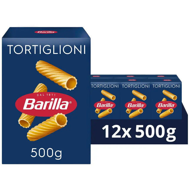 Barilla Tortiglioni Pasta - (12x500g)