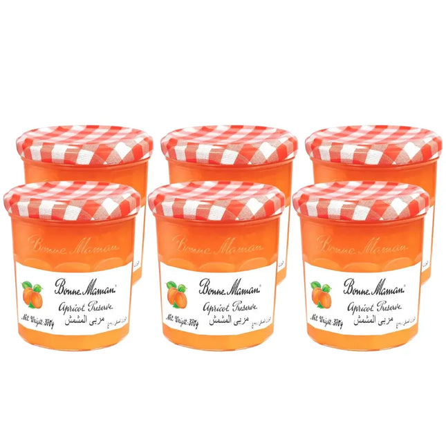 Bonne Maman Apricot Preserve Jam - (6x370g)