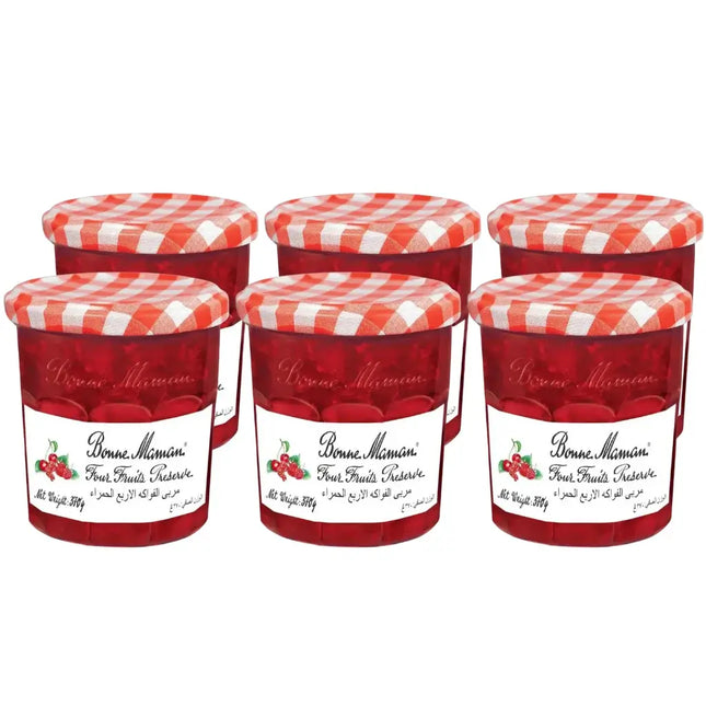 Bonne Maman Four Fruits Preserve Jam - (6x370g)