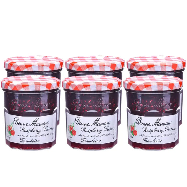 Bonne Maman Raspberry Preserve Jam - (6x370g)