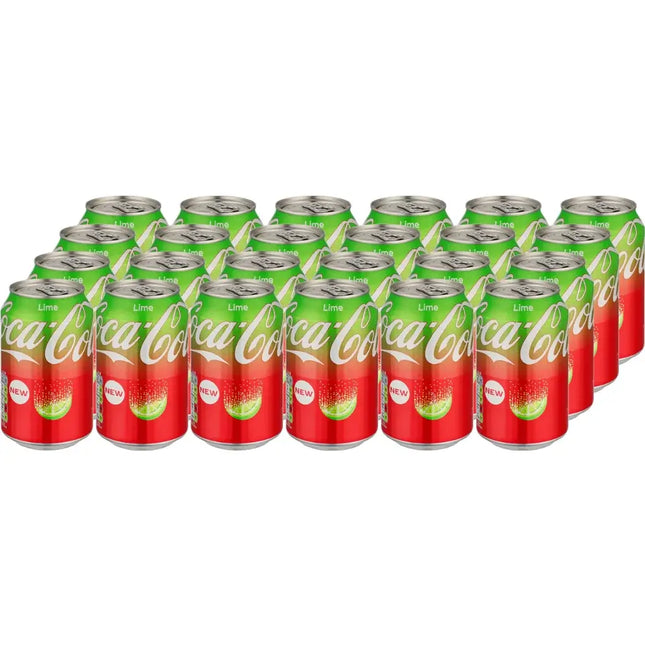 Coca Cola Lime Soft Drink Cans - (24x330ml)