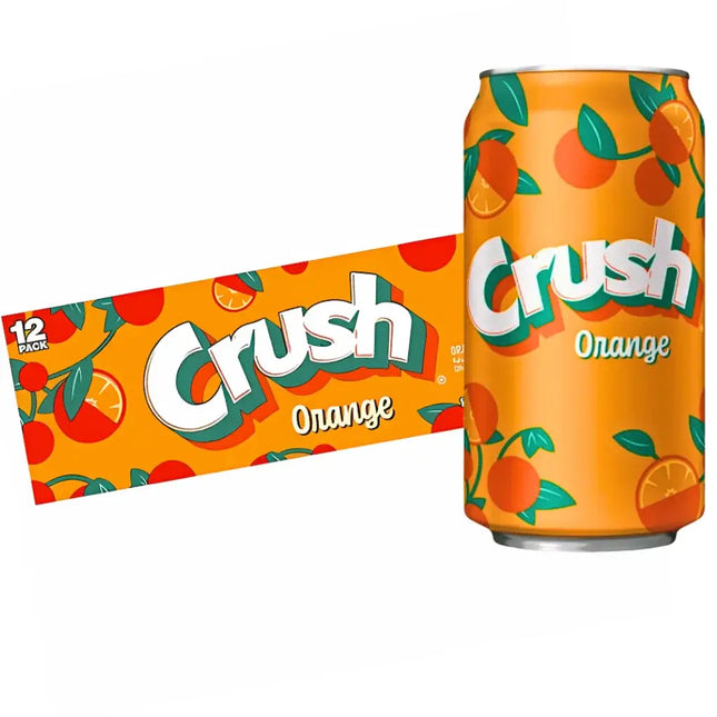 Crush Orange Soda Drink Cans - (12x355ml)