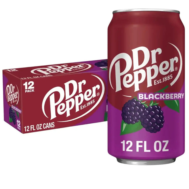 Dr Pepper Blackberry Soft Drink Cans - (12x355ml)
