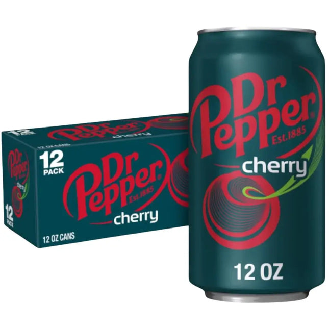 Dr Pepper Cherry Soft Drink Cans - (12x355ml)