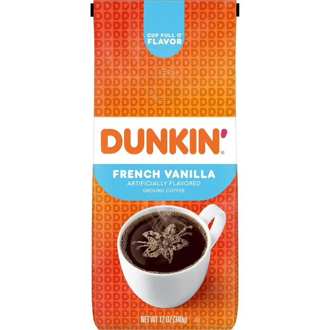 Dunkin Donuts French Vanilla Ground Coffee - 340g