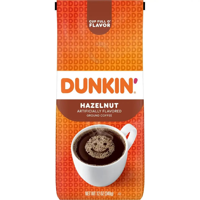 Dunkin Donuts Hazelnut Ground Coffee - 340g