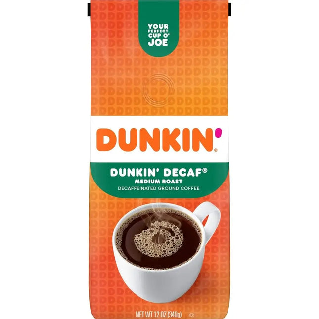 Dunkin Donuts Original Blend Medium Roast Decaf Ground Coffee - 340g