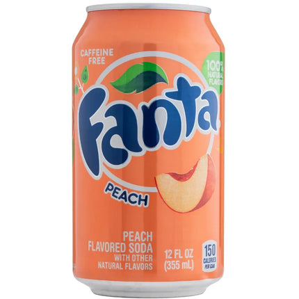 Fanta Peach Soft Drink Cans - (12x355ml)