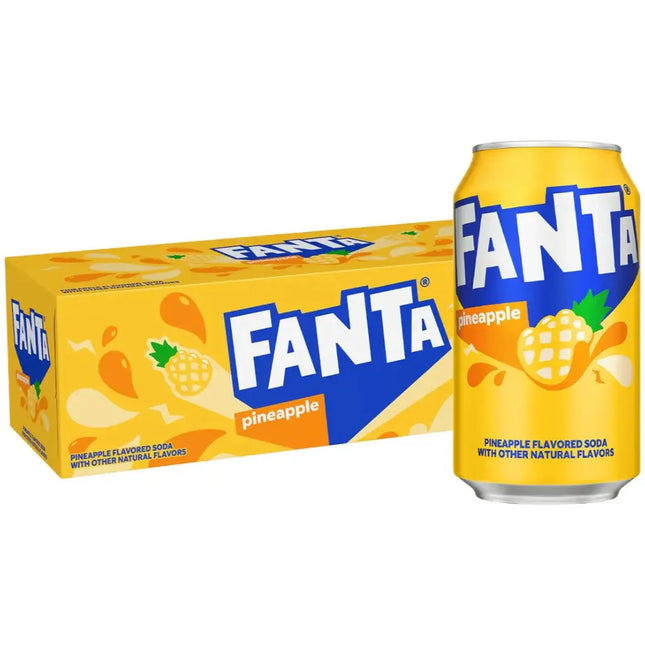 Fanta Pineapple Soft Drink Cans - (12x355ml)