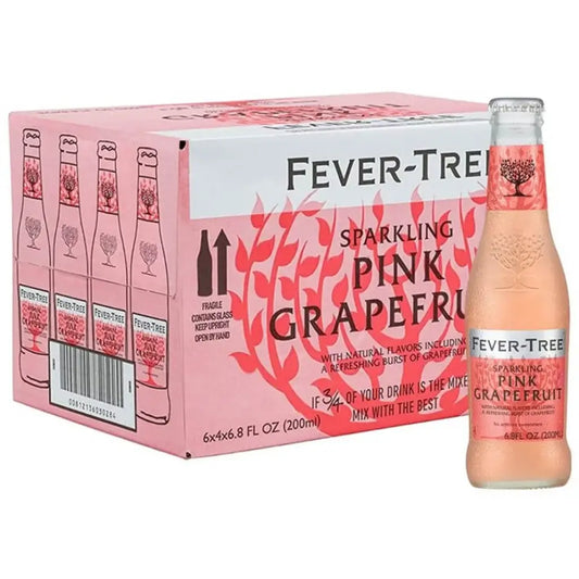 Fever-Tree Pink Grapefruit Soda Water - (24x200ml)