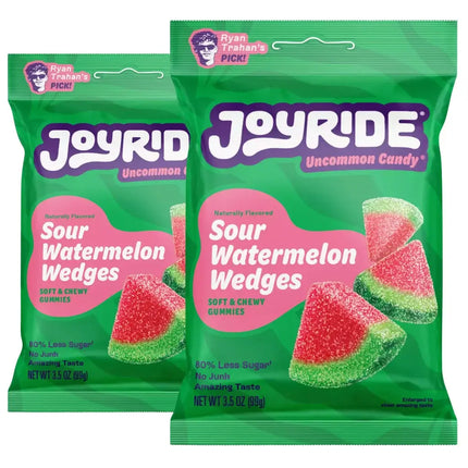 Joyride Sour Watermelon Wedges Candy - (2x99g)