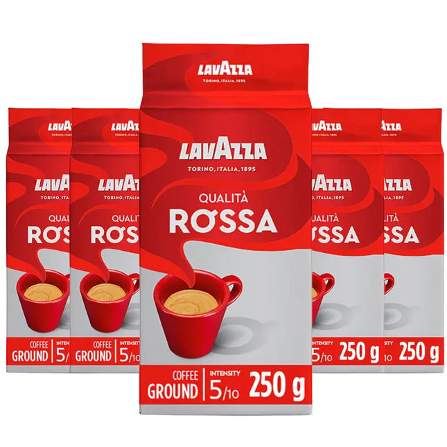 Lavazza Qualita Rossa Ground Coffee - (5x250g)