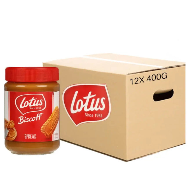 Lotus Biscoff Biscuit Spread Bottles - (12x400g)