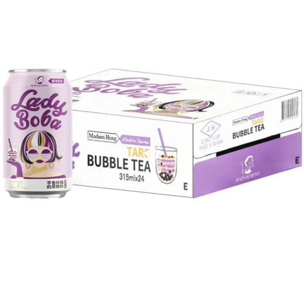 Madam Hong Lady Boba Taro Bubble Tea - (24x315ml)