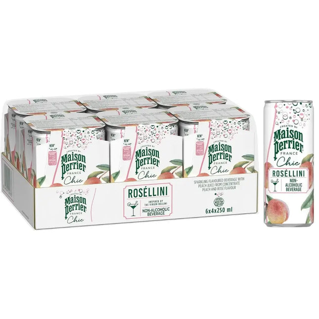 Maison Perrier Chic Rosellini Mocktail Cans - (24x250ml)