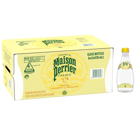 Maison Perrier Forever Citrus & Cherry Blossom Sparkling Glass Bottles - (24x330ml)