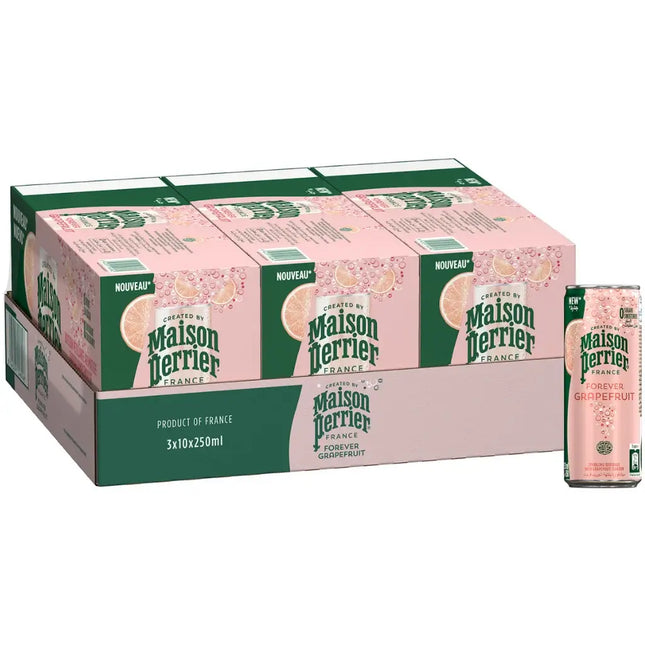 Maison Perrier Forever Grapefruit Sparkling Cans - (30x250ml)