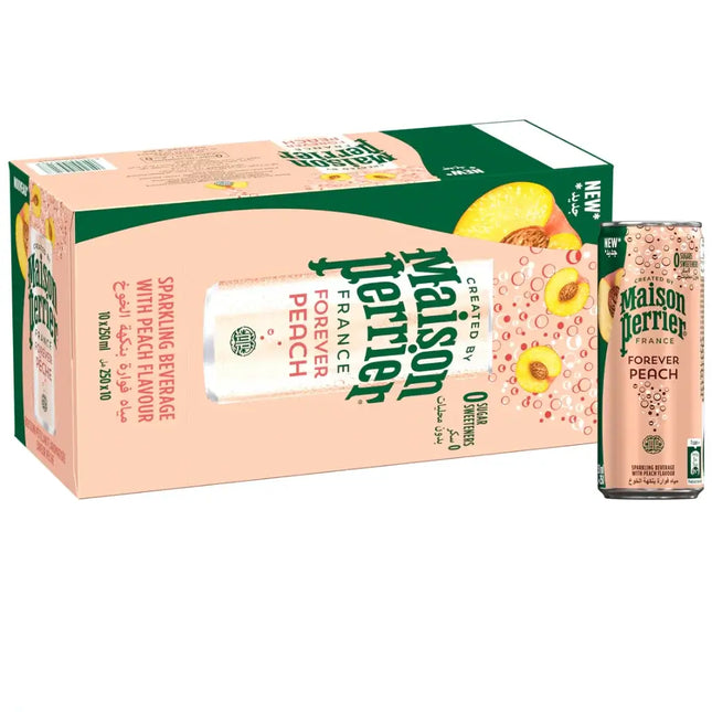 Maison Perrier Forever Peach Sparkling Cans - (30x250ml)