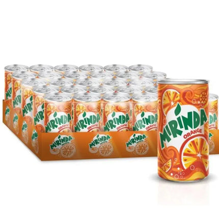 Mirinda Orange Carbonated Soft Drink Cans - (30x150ml)