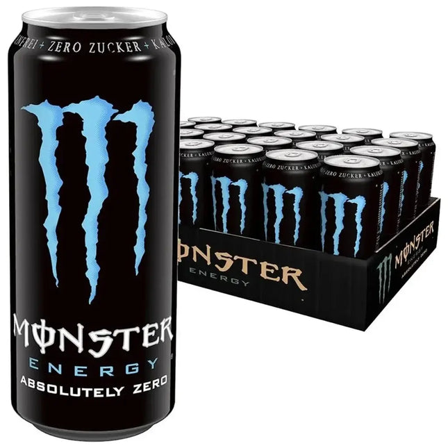 Monster Absolutely Zero Energy Drink Cans - (24x500ml)