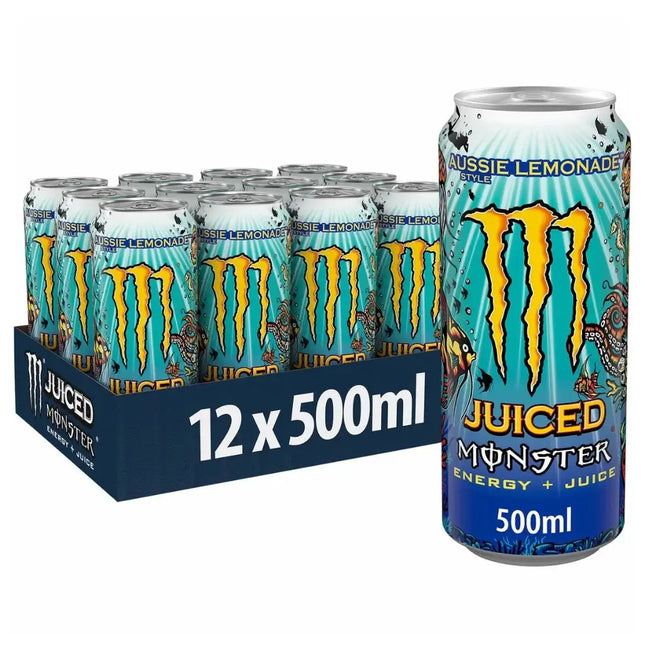 Monster Aussie Lemonade Energy Drink Cans - (12x500ml)
