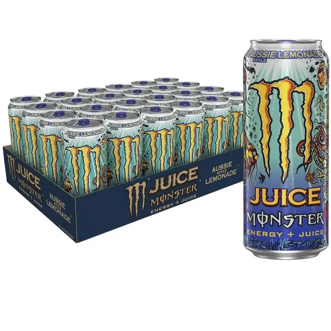 Monster Aussie Lemonade Energy Drink Cans - (24x500ml)
