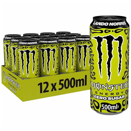 Monster Lando Norris Zero Sugar Energy Drink Cans - (12x500ml)