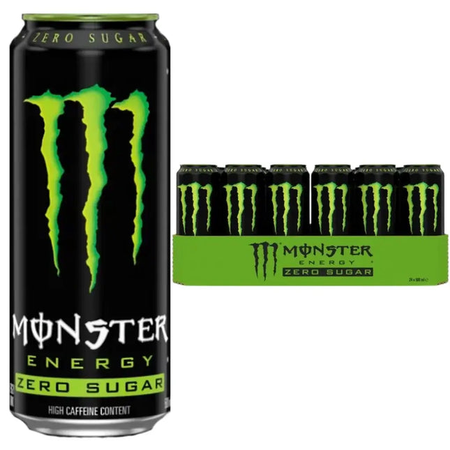 Monster Original Zero Sugar Energy Drink Cans - (24x500ml)
