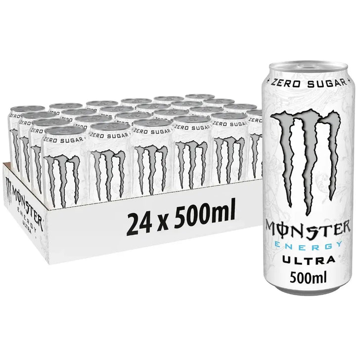 Monster Ultra White Energy Drink 500ml × 24