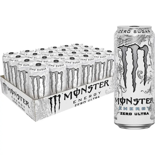 Monster Ultra White Zero Energy Drink Cans - (24x440ml)