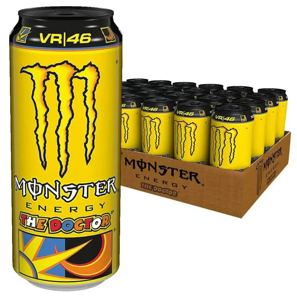 Monster VR46 The Doctor Rossi Energy Drink Cans - (24x500ml)