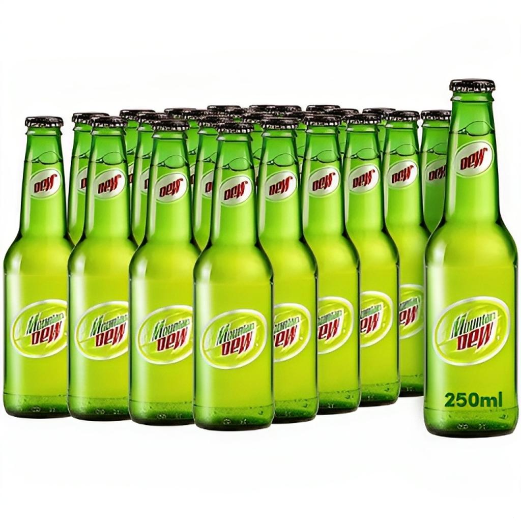 Mountain Dew Carbonated Soft Drink Glass Bottles - (24x250ml ...
