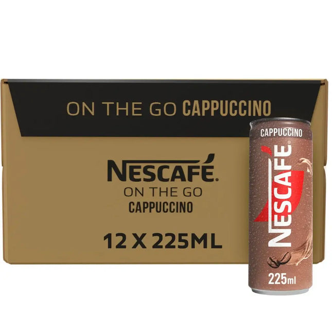 Nescafe On-The-Go Cappuccino Iced Coffee - (12x225ml)