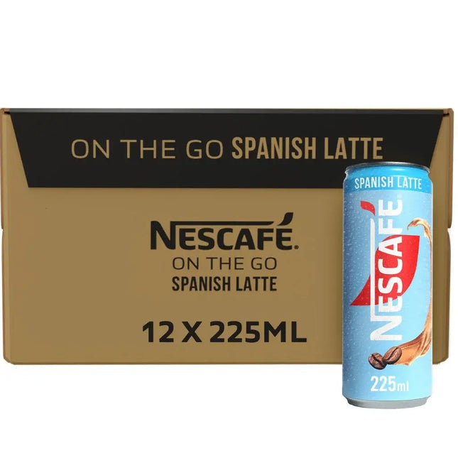 Nescafe On-The-Go Spanish Latte Iced Coffee - (12x225ml)