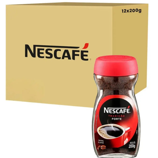 Nescafe Tradicao Forte Instant Coffee Bottles - (12x200g)